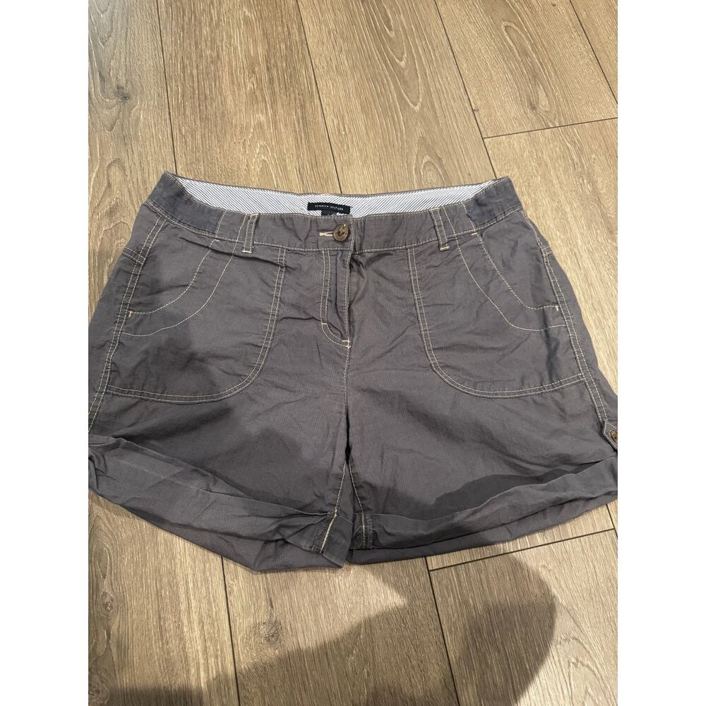 Tommy Hilfiger Women’s Gray Utility Cargo Shorts Size 12 Casual